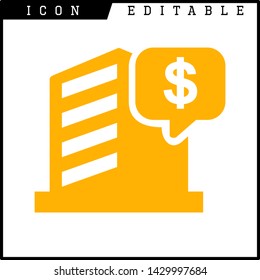 finance, business, money, dollar icon isolated sign symbol vector illustration - vector
