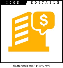 finance, business, money, dollar icon isolated sign symbol vector illustration - vector