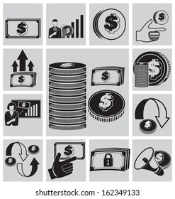 Finance and business vector icon