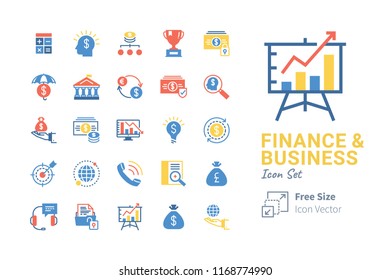 Finance and Business Vector Icon Set 03