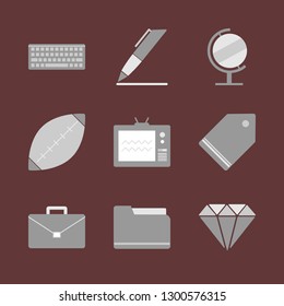 Finance and business. Vector icon set.