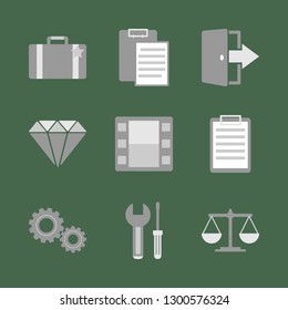Finance and business. Vector icon set.