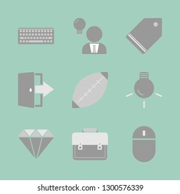 Finance and business. Vector icon set.