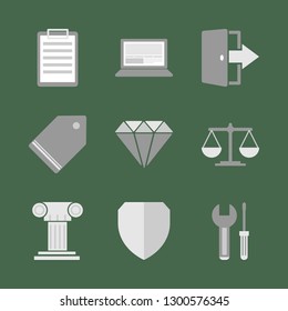 Finance and business. Vector icon set.