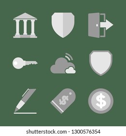 Finance and business. Vector icon set.