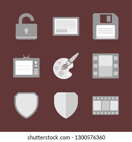 Finance and business. Vector icon set.