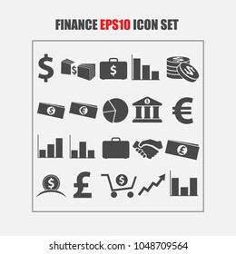 finance and business vector icons