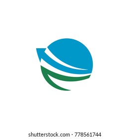 Finance business work traffic earning money vector logo illustration template