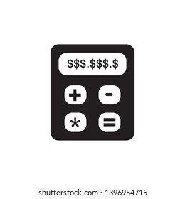 finance, calculate icon vector template