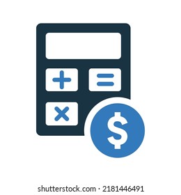 Finance, Calculation, Account Balance Icon. Simple Editable Vector Graphics.