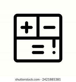 finanzas, icono de la calculadora, icono aislado en fondo claro, perfecto para sitio web, blog, logo, diseño gráfico, medios sociales, interfaz de usuario, aplicación móvil