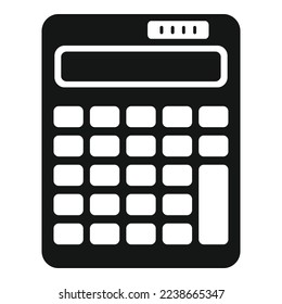 Finance calculator icon simple vector. Bank payment. Digital service