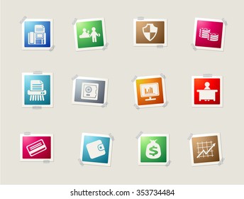 Finance card icons for web