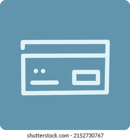 Finance card, illustration, vector on a white background.