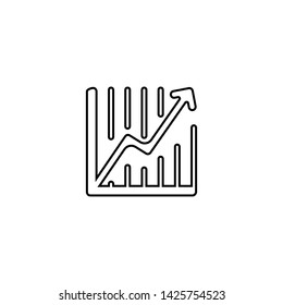 Finance chart icon. Business graph sign