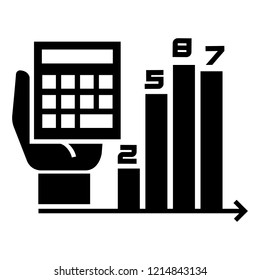 Finance chart icon. Simple illustration of finance chart vector icon for web design isolated on white background