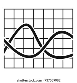Finance chart icon. Simple illustration of chart vector icon for any web design