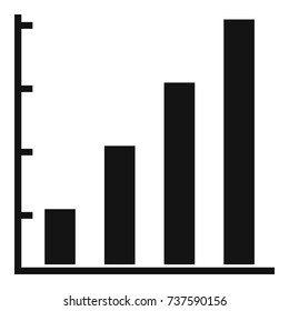 Finance chart icon. Simple illustration of chart vector icon for any web design