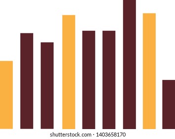 Finance chart icon in trendy flat style isolated on white background