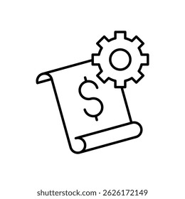 Icono de gráfico de finanzas Vector ilustración de stock