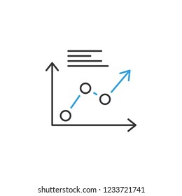finance charts 2 colored line icon. Simple colored element illustration. charts icon outline symbol design from finance set