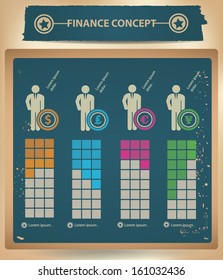 Finance Charts infographics,vector