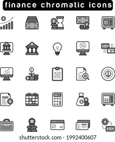 iconos cromáticos de finanzas 25 vector