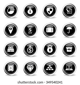 Finance chrome icons for web