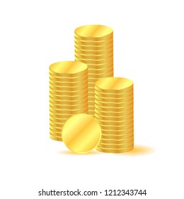 Finance coins background