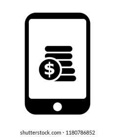 Finance Collection Isolated Black Icon