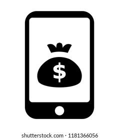 Finance Collection Isolated Black Icon