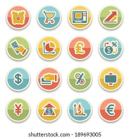 Finance color icons.