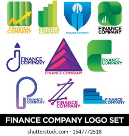 Finance Company Logo Vector Design Set