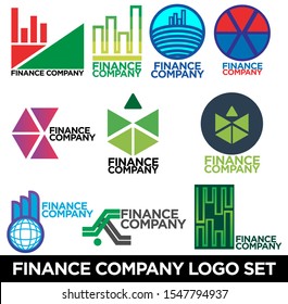 Finance Company Logo Vector Design Set