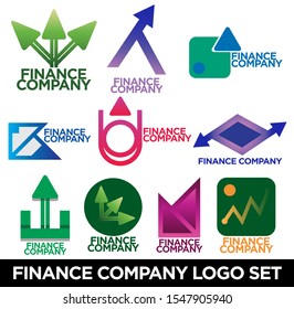 Finance Company Logo Vector Design Set