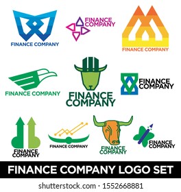 Finance Company Logo Vector Design Set