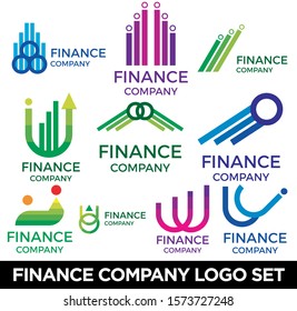 Finance Company Logo Vector Design Set