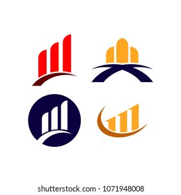 Finance Company Logo Vector Template Design Illustration
