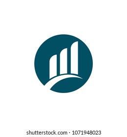 Finance Company Logo Vector Template Design Illustration