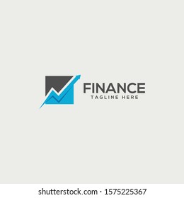 finance concept Business, growing graph logo
