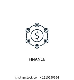 Finance concept line icon. Simple element illustration. Finance  concept outline symbol design. Can be used for web and mobile UI/UX
