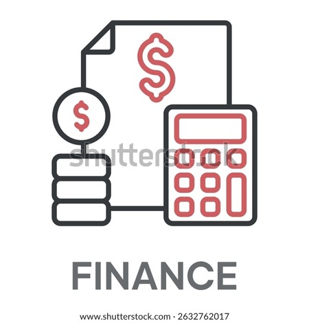 finance concept simple design icons, simple style design inspiration for any interface and purpose suitable for symbols and more