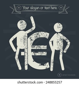 Finance concept,human resource on old background,grunge vector