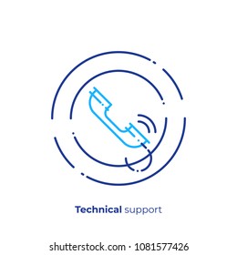Finance consultation line art icon, verified business help vector art, outline digital support illustration
