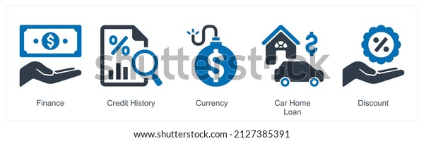 Finance And Credit\
History Icon Concept