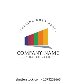 FINANCE WITH DIAGRAM DESIGN LOGO