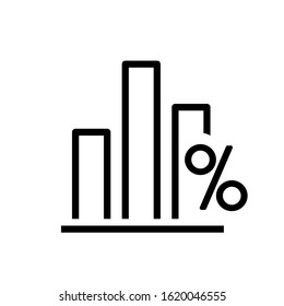 Finance diagram. Grow statistics. Vector icon.