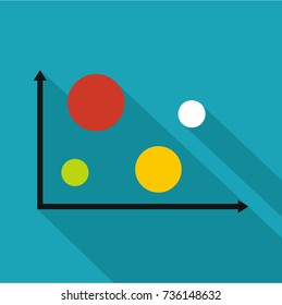 Finance diagram icon. Flat illustration of diagram vector icon for any web design