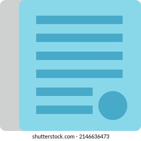 Finance document, illustration, vector on a white background.