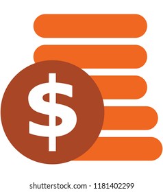 Finance Dollar Orange Style Icon